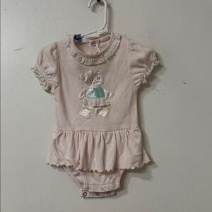 Pink Bear Embroidered Kids Bodysuit 90’s
